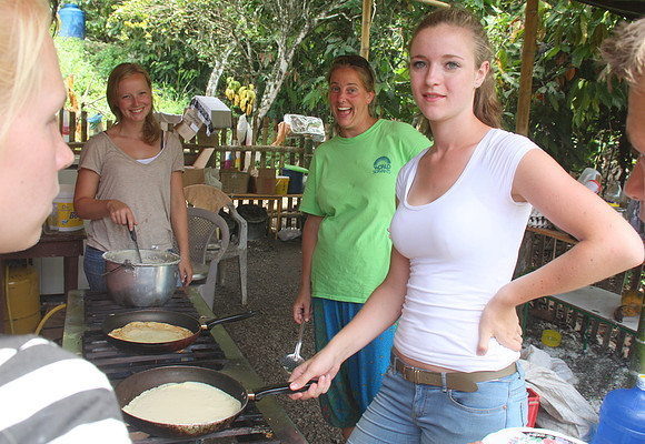 Pannenkoeken bakken