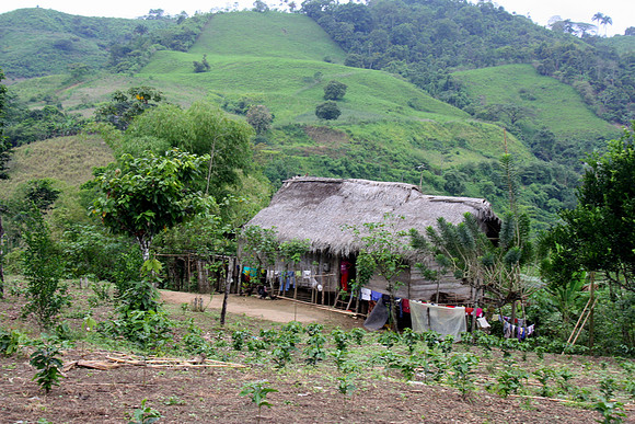 Huisje in Ecuador