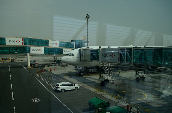 Vliegtuig richting Nairobi